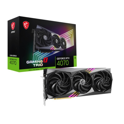 Відеокарта GF RTX 4070 12GB GDDR6X Gaming X Trio MSI (GeForce RTX 4070 GAMING X TRIO 12G)