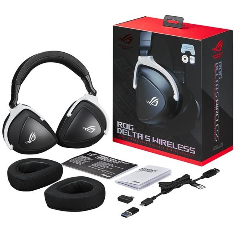 Bluetooth-гарнитура Asus ROG Delta S Wireless Black/White (90YH03IW-B3UA00)