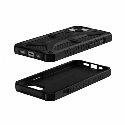 Чохол-накладка Urban Armor Gear Monarch для Apple iPhone 14 Kevlar Black (114032113940)