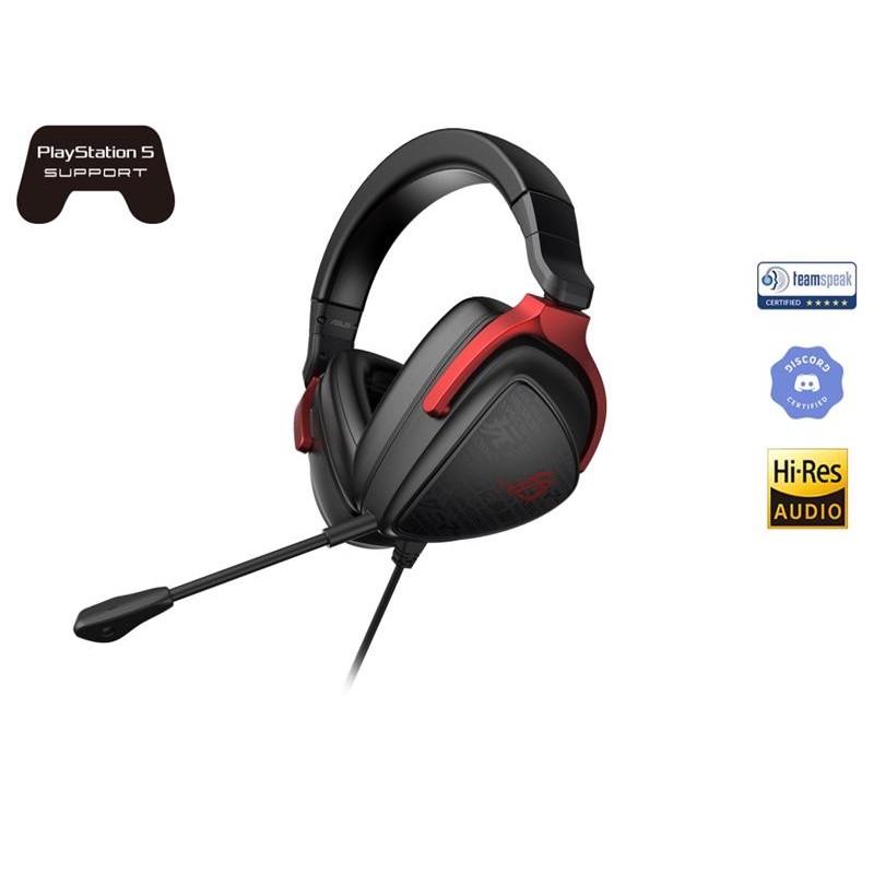 Гарнітура Asus ROG Delta S Core Black/Red (90YH03JC-B1UA00)