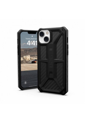 Чохол-накладка Urban Armor Gear Monarch для Apple iPhone 14 Plus/15 Plus Carbon Fiber (114033114242)