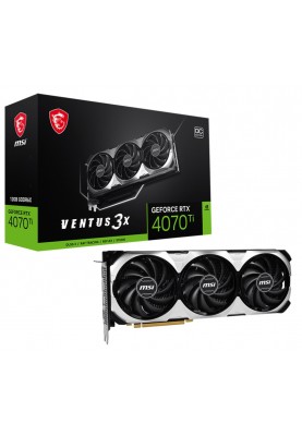 Відеокарта GF RTX 4070 12GB GDDR6X Ventus 3X OC MSI (GeForce RTX 4070 VENTUS 3X 12G OC)