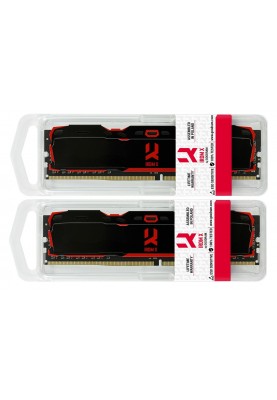 Модуль пам`ятi DDR4 2x4GB/2666 GOODRAM Iridium X Black (IR-X2666D464L16S/8GDC)