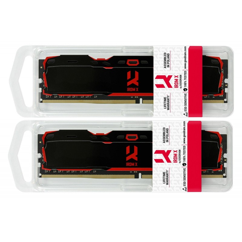 Модуль пам`ятi DDR4 2x4GB/2666 GOODRAM Iridium X Black (IR-X2666D464L16S/8GDC)