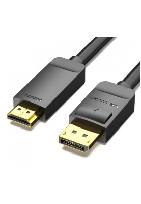 Кабель Vention DisplayPort - HDMI (M/M), 1 м, Black (HAGBF)