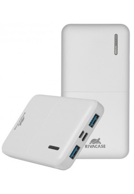 Універсальна мобільна батарея Rivacase Rivapower 10000mAh White (VA2532)