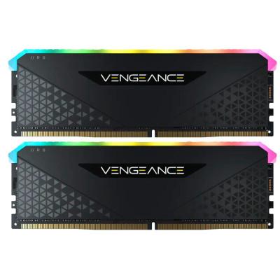 Модуль пам`ятi DDR4 2x16GB/3600 Corsair Vengeance RGB RS Black (CMG32GX4M2D3600C18)