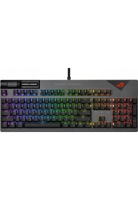 Клавiатура Asus ROG Strix Flare II LED 104key NX Red US Black/Grey (90MP02D6-BKUA01)