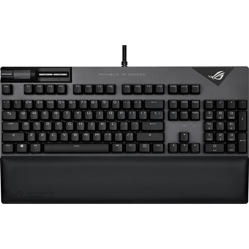 Клавiатура Asus ROG Strix Flare II LED 104key NX Red US Black/Grey (90MP02D6-BKUA01)