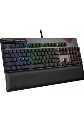 Клавiатура Asus ROG Strix Flare II LED 104key NX Red US Black/Grey (90MP02D6-BKUA01)