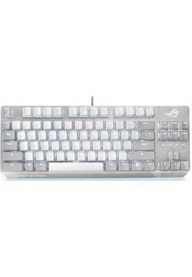 Клавiатура Asus ROG Strix Scope NX TKL Moonlight White RD LED 84key EN White (90MP02B6-BKUA00)