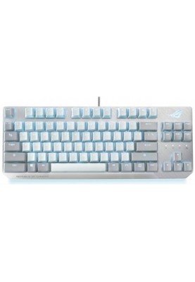 Клавiатура Asus ROG Strix Scope NX TKL Moonlight White RD LED 84key EN White (90MP02B6-BKUA00)