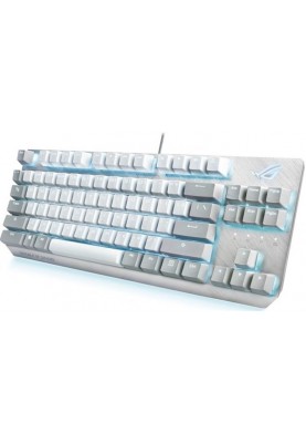 Клавiатура Asus ROG Strix Scope NX TKL Moonlight White RD LED 84key EN White (90MP02B6-BKUA00)