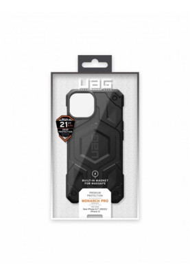 Чохол-накладка Urban Armor Gear Monarch Pro Magsafe для Apple iPhone 14 Black (114028114040)