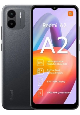 Смартфон Xiaomi Redmi A2 2/32GB Dual Sim Black EU_