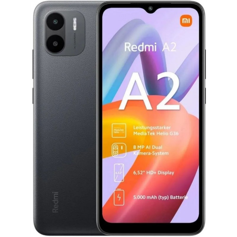 Смартфон Xiaomi Redmi A2 2/32GB Dual Sim Black EU_