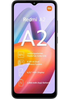 Смартфон Xiaomi Redmi A2 2/32GB Dual Sim Black EU_