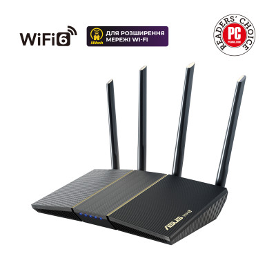 Бездротовий маршрутизатор Asus RT-AX57 (90IG06Z0-MO3C00) Бездротовий маршрутизатор Asus RT-AX57 (90IG06Z0-MO3C00)