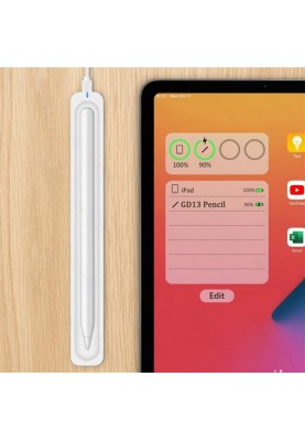 Стилус для планшета Goojodoq Apple iPad 2018-2023 Goojodoq GD13 Wireless Magnetic 0.6mm White (1005004022036065W)