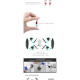Пропелери лопаті гвинти SK для DJI Mavic Mini Quick Props (4шт) Silver (1005002954601448S)