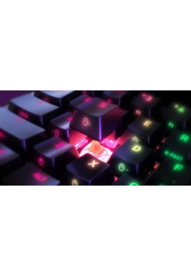 Клавіатура Xtrfy K5 RGB Kailh Red Hot-swap Black (K5-RGB-CPT-BLACK-R-UKR) USB