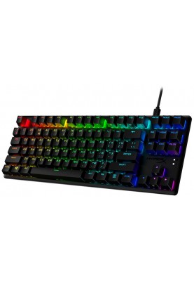 Клавіатура HyperX Alloy Origins Core PBT Aqua RGB Black (639N9AA)