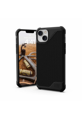 Чохол-накладка Urban Armor Gear Metropolis LT Magsafe для Apple iPhone 14 Plus/15 Plus Kevlar Black (114049113940)