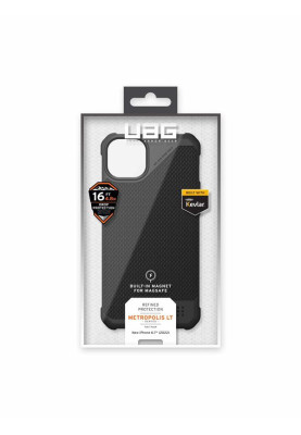 Чохол-накладка Urban Armor Gear Metropolis LT Magsafe для Apple iPhone 14 Plus/15 Plus Kevlar Black (114049113940)