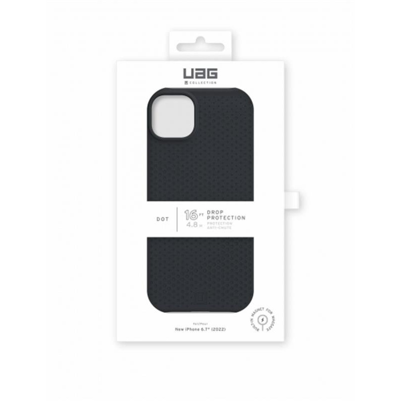 Чохол-накладка Urban Armor Gear Dot Magsafe для Apple iPhone 14 Plus Black (114081314040)