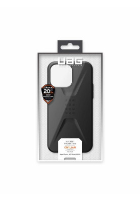 Чохол-накладка Urban Armor Gear Civilian для Apple iPhone 14 Pro Max Black (114043114040)