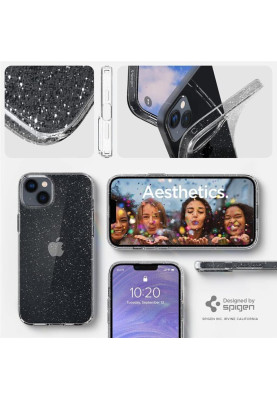 Чохол-накладка Spigen Liquid Crystal Glitter для Apple iPhone 14 Crystal Quartz (ACS05034)