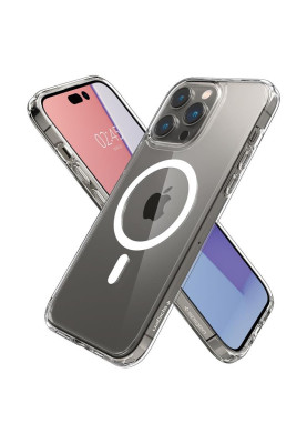 Чохол-накладка Spigen Ultra Hybrid MagFit для Apple iPhone 14 Pro White (ACS04969)