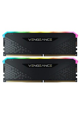 Модуль пам`ятi DDR4 2x32GB/3200 Corsair Vengeance RGB RS Black (CMG64GX4M2E3200C16)