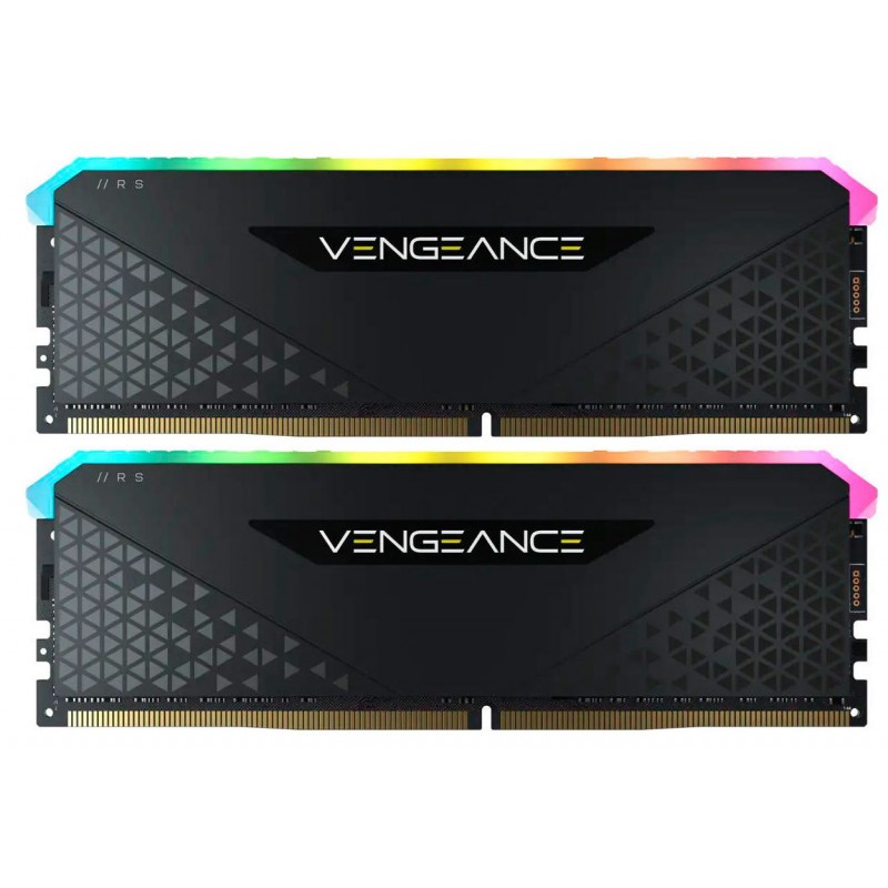 Модуль пам`ятi DDR4 2x32GB/3200 Corsair Vengeance RGB RS Black (CMG64GX4M2E3200C16)