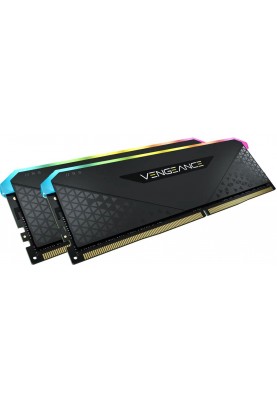 Модуль пам`ятi DDR4 2x32GB/3200 Corsair Vengeance RGB RS Black (CMG64GX4M2E3200C16)