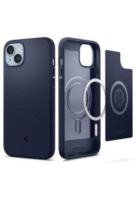 Чохол-накладка Spigen Mag Armor MagFit для Apple iPhone 14 Navy Blue (ACS05066)