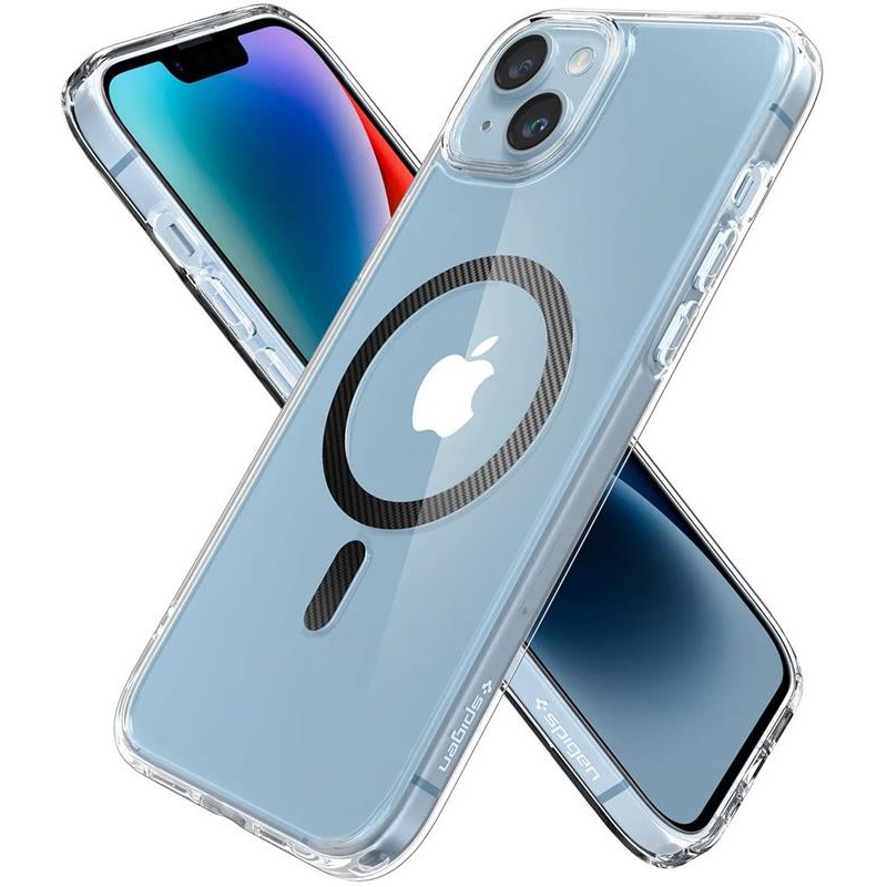 Чохол-накладка Spigen Ultra Hybrid MagFit для Apple iPhone 14 Carbon Fiber (ACS05050)