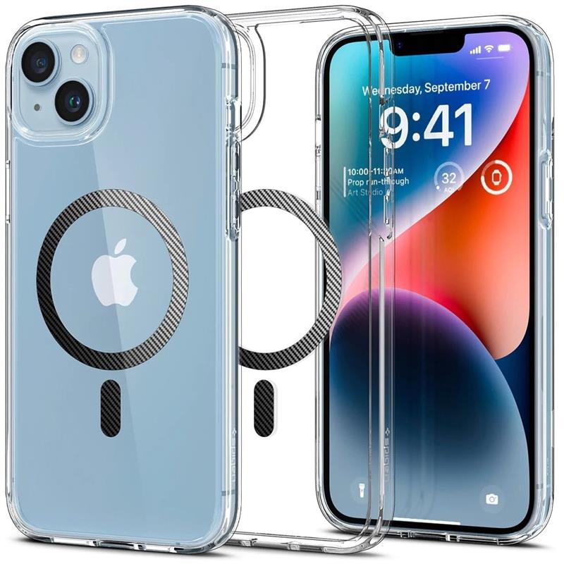 Чохол-накладка Spigen Ultra Hybrid MagFit для Apple iPhone 14 Carbon Fiber (ACS05050)