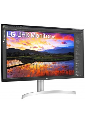 Монiтор LG 31.5" 32UN650-W IPS Silver