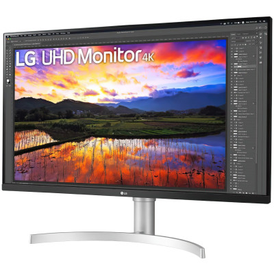 Монiтор LG 31.5" 32UN650-W IPS Silver
