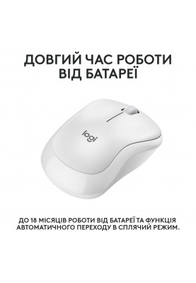 Мишка бездротова Logitech M240 Silent Off White (910-007120)