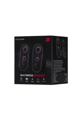 Акустична система 2E PCS234 RGB Black (2E-PCS234BK)