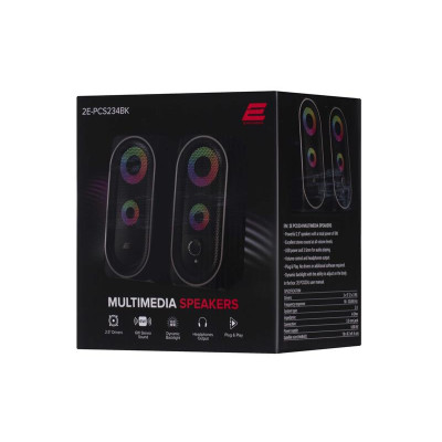 Акустична система 2E PCS234 RGB Black (2E-PCS234BK)