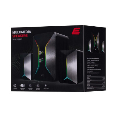 Акустична система 2E PCS301 RGB Black (2E-PCS301BK)