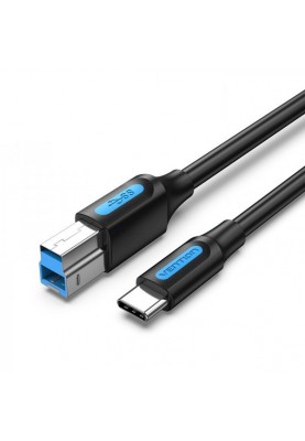 Кабель для принтера Vention USB Type-C - USB Type-B (M/M), 0.25 м, Black (CQVBC)