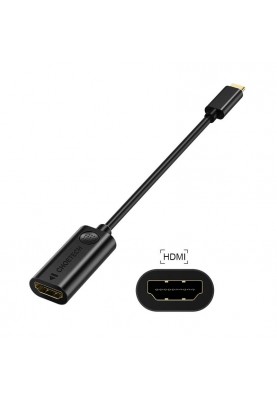 Адаптер Choetech HDMI - USB Type-C (F/M), Black (HUB-H04)