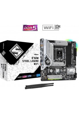 Материнська плата ASRock B760M Steel Legend WiFi Socket 1700