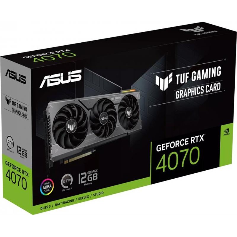 Відеокарта GF RTX 4070 12GB GDDR6X TUF Gaming Asus (TUF-RTX4070-12G-GAMING)