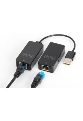 Подовжувач Digitus USB 2.0-UTP Cat5/5e/6, 50m (DA-70141)