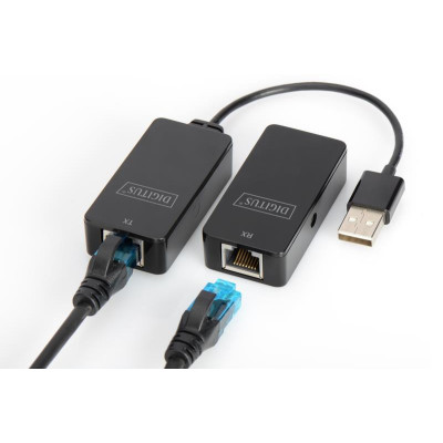 Подовжувач Digitus USB 2.0-UTP Cat5/5e/6, 50m (DA-70141)